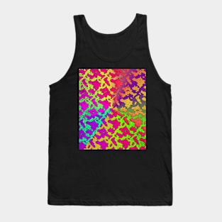 Animal Cow Print Colorful Cow Pattern Tank Top